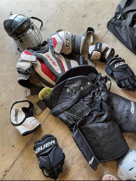 Used hockey equipment - Used Large Bauer Pro Hockey Goalie Pants. $175. Retail price: $350. Free Shipping. 2. chowsa. Brand New St. Louis Blues - Blue New size Medium CCM Pro Stock PP10 Pant Shell. $53 $59 10 %. Retail price: $100.